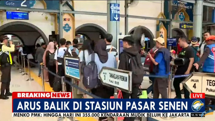Penumpang Kereta yang Tiba Hari Ini di Jakarta Lebihi Puncak Mudik