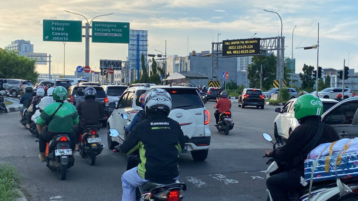 60.316 Kendaraan Pemudik Arus Balik Melintas di Jalur Arteri Kota Bekasi Hari Ini