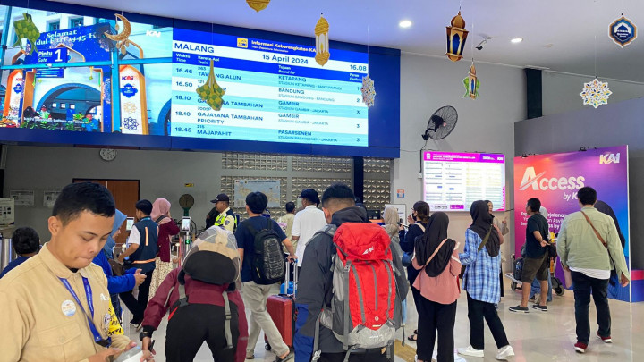 23 Ribu Pemudik Telah Kembali ke Malang Gunakan Kereta Api