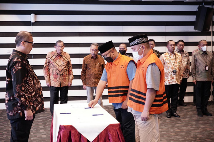 2 Tahanan KPK Dieksekusi Minta Maaf di Kantor Dewas