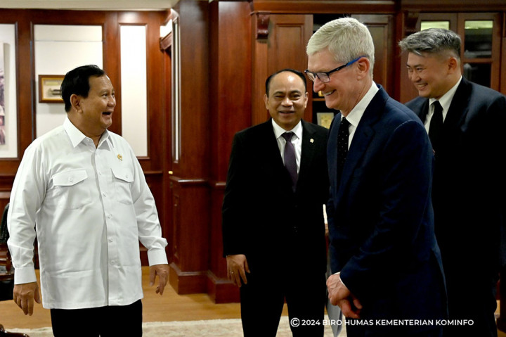 Usai Bertemu Jokowi, CEO Apple Sowan dengan Menhan Prabowo