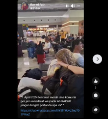 Cek Fakta: Tentara Merah China Berdatangan Setiap Jam ke Indonesia? Ini Faktanya