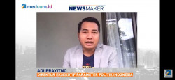 Direktur Eksekutif Parameter Politik Indonesia (PPI) Adi Prayitno dalam diskusi Newsmeker by Medcom.id, Sabtu, 26 Desember 2020. Dok. Medcom.id.