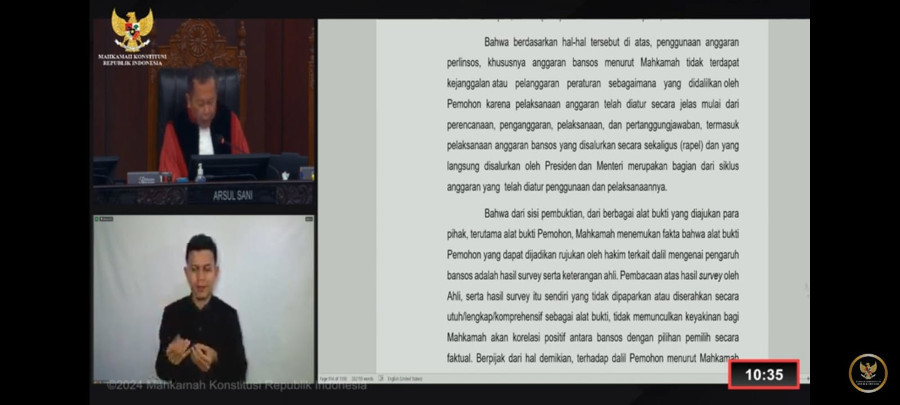MK: Kehadiran Mayor Teddy di Debat Pilpres Bukan Pelanggaran