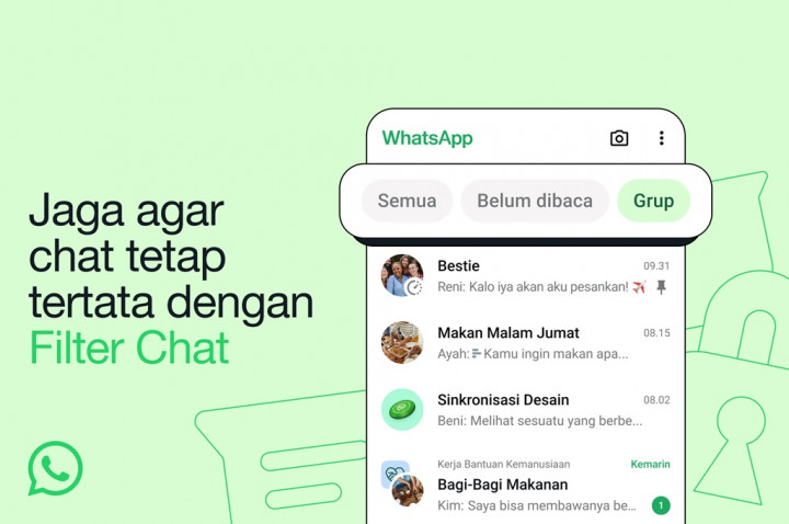 WhatsApp Hadirkan Filter untuk Percepat Penemuan Pesan