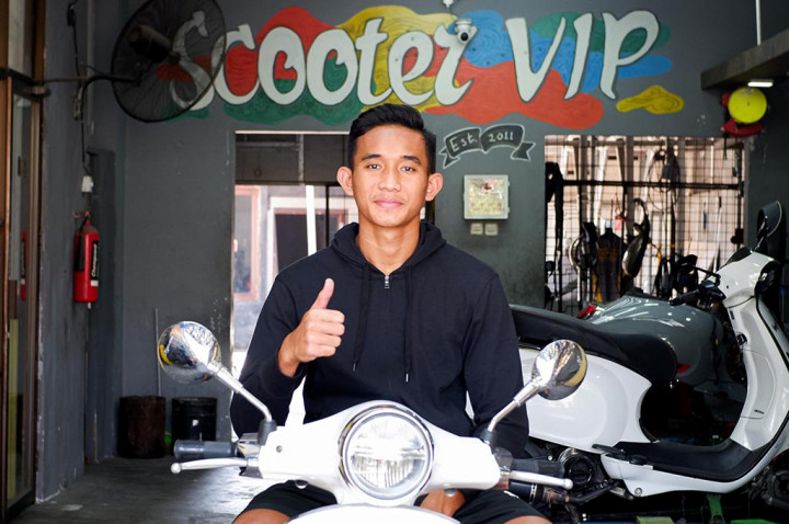 Captain Timnas U-23 Rizky Ridho Ternyata Scooterist Vespa