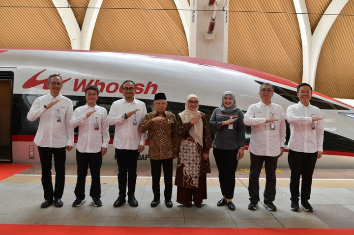 Wapres Naik Whoosh ke Bandung, Hadiri Rakornas Penanggulangan Bencana