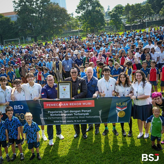 British School Jakarta Pecahkan Rekor MURI Pagelaran Tari Oleh Penari dari 50 Kebangsaan