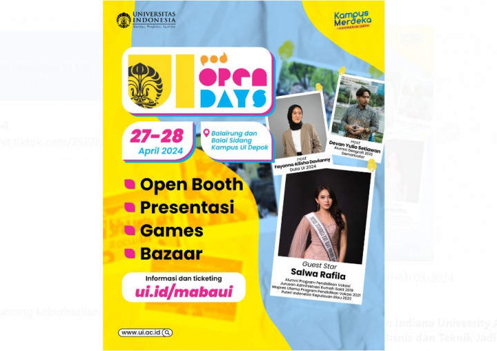 Akhir Pekan Kemana? ke UI Open Days 2024 Yuk!