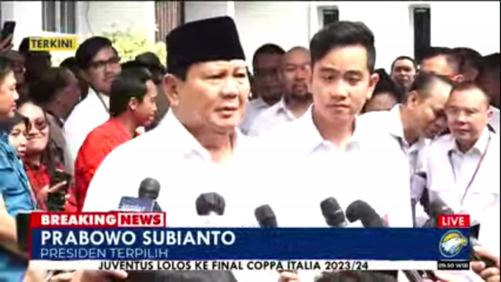 Jadi Presiden Terpilih, Prabowo: Rakyat Menuntut Pimpinan Politik Kerja Sama