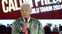 Calon Presiden Nomor Urut 3 Ganjar Pranowo dalam debat ketiga Pilpres 2024. DOK YouTube Metro TV