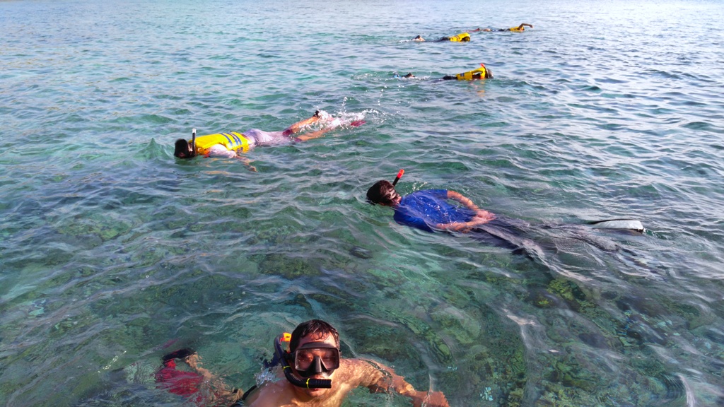 Aktivitas Snorkeling. (Foto: Dok. Medcom.id/Fitra Iskandar) 