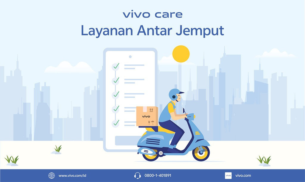 Layanan Antar Jemput untuk perbaikan hape vivo.
