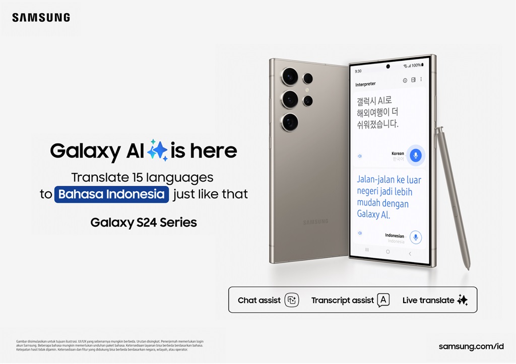Samsung Galaxy AI Sudah Bisa Terjemahkan Bahasa Indonesia ke 15 Bahasa Asing - Medcom.Id