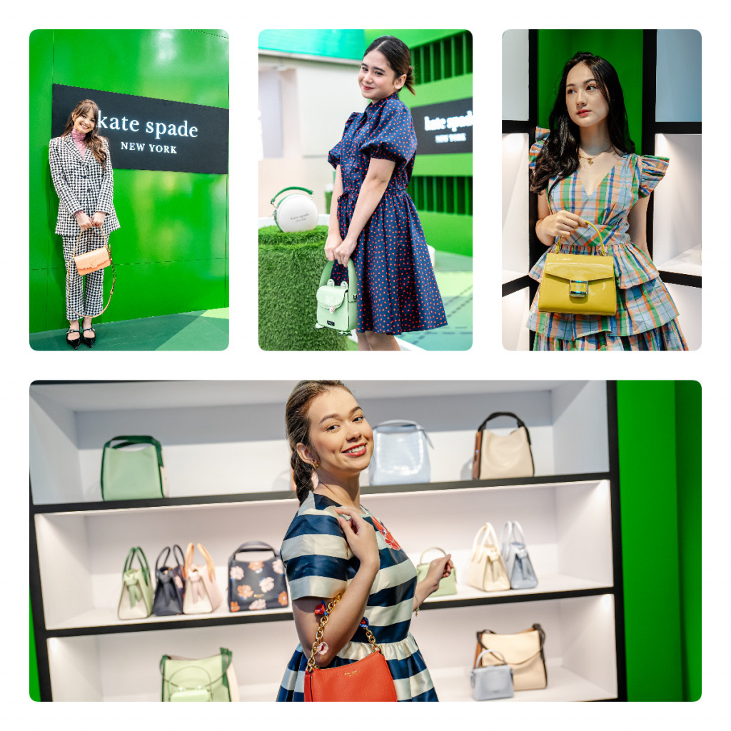 Nuansa musim semi pun tampak jelas pada tampilan selebritas-selebritas ibu kota yang mengunjungi Kate Spade Spring 2024 Pop Up di MKG 3 The Forum. Dok. Ist