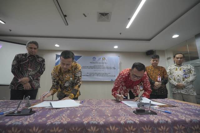 Penandatanganan konstruksi fisik pembangunan museum serta konstruksi fisik penataan lingkungan KCBN Jambi. (Foto: Dok. Istimewa)