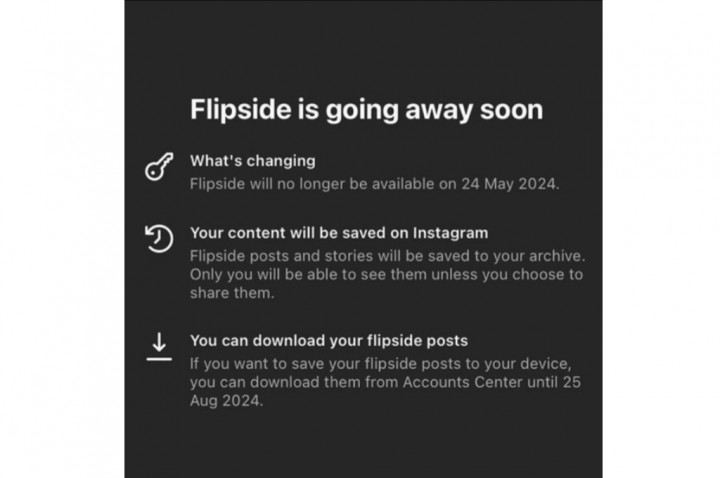 Instagram Flipside Akan Berhenti Beroperasi pada 24 Mei 2024