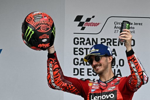 Start dari P7, Bagnaia Finis Terdepan di Balapan Utama MotoGP Spanyol