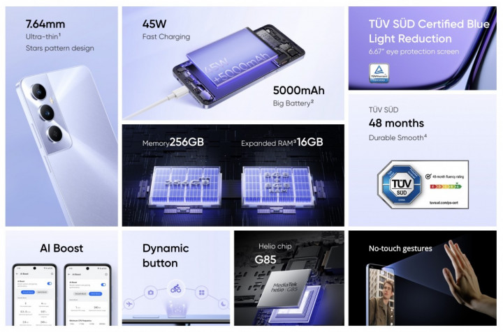 Segera Rilis di Indonesia, Ini Bocoran Spesifikasi realme C65 yang Lebih Dulu Rilis di Vietnam dan India