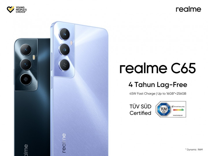 realme C65 Rilis di Indonesia 2 Mei, Jamin Bebas Lag 4 Tahun