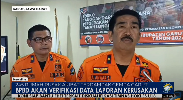 Rumah Rusak Akibat Gempa Garut Diverifikasi untuk Menerima Bantuan