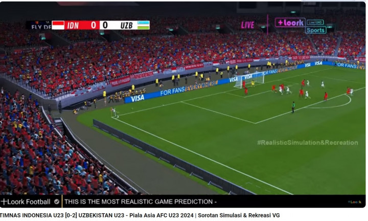 Duh! Ratusan Ribu Netizen Kegocek Live Streaming Timnas Indonesia vs Uzbekistan di YouTube, Ternyata Game