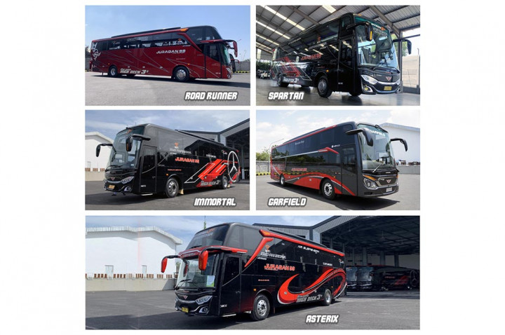 Lucunya Nama-Nama Bus Juragan 99 Trans, Ini Inspirasinya!
