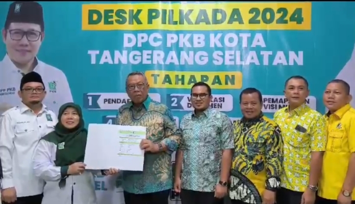 Benyamin-Pilar Daftar Melalui PKB untuk Pilkada Tangsel 2024