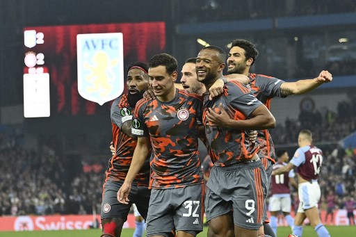 Liga Conference: Olympiakos Hajar Aston Villa 4-2
