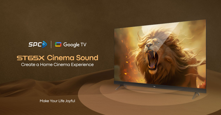 Smart TV SPC ST65X, Google TV dengan Built-in Soundbar Pertama