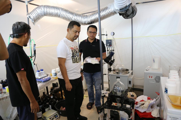 Polri Bongkar Pabrik Narkoba di Bali