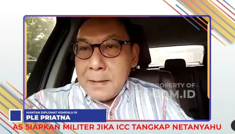 Mantan Diplomat Kementerian Luar Negeri RI Ple Priatna. Foto: Tangkapan layar Youtube Medcom.id.