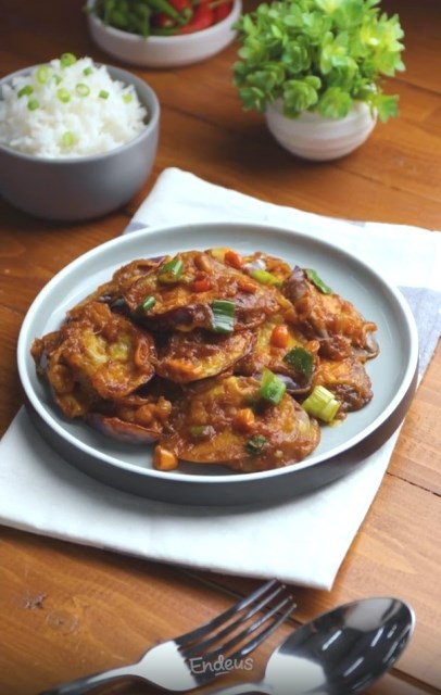 Terong Raos Pedas, Lembut Renyah Kaya Rempah