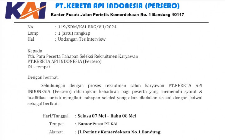 Ada Pungutan Akomodasi saat Rekrutmen, KAI Imbau Masyarakat Waspada