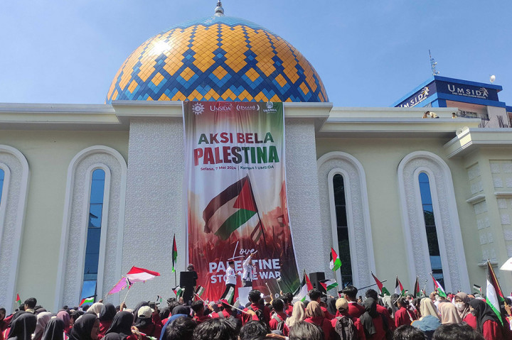 Ribuan Mahasiswa Umsida Unjuk Rasa Bela Palestina