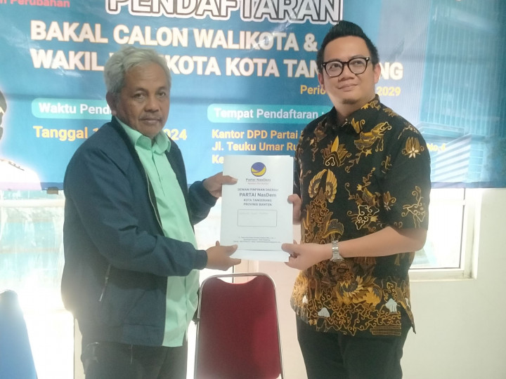 Tekad Bangun Kota Tangerang, Putra Wali Kota Tangsel Daftar Pilkada Melalui NasDem