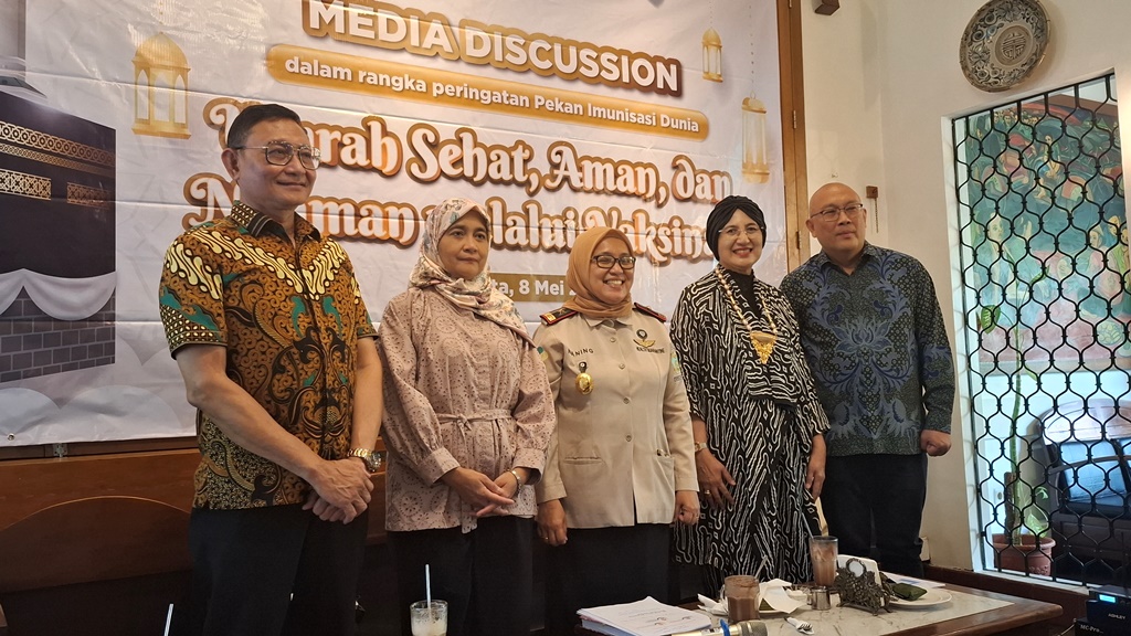 acara Kalbe & Kalventis temu media bertajuk: Umrah Sehat, Aman dan Nyaman Melalui Vaksinasi di Jakarta.