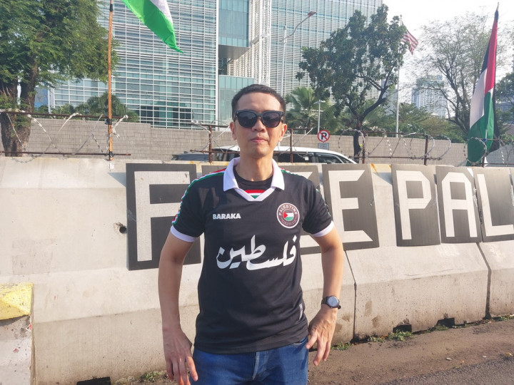 Eka Annash Belum Mau Menyerah Gelar Aksi Bela Palestina