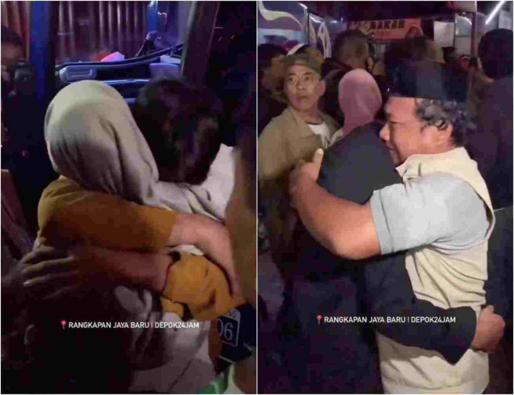 Isak Tangis Sambut Kedatangan Rombongan Selamat Kecelakaan Bus di Subang