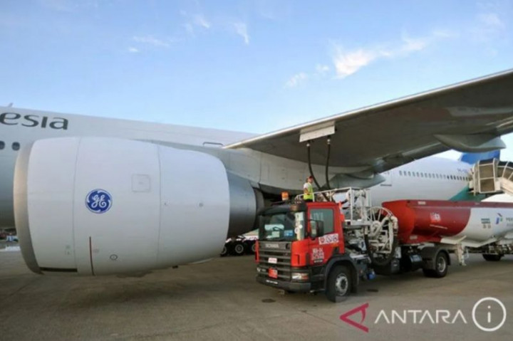 224 Penerbangan Haji Isi Avtur di Bandara Kualanamu