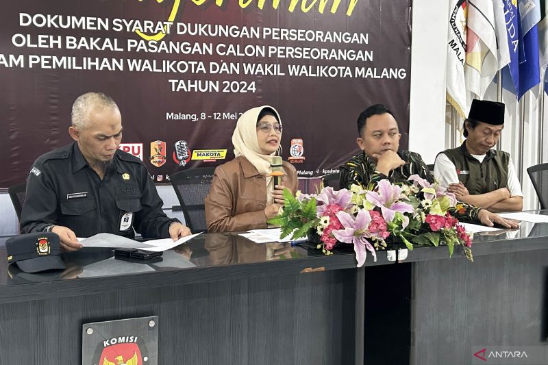 2 Bakal Paslon Independen Pilkada Kota Malang Serahkan Syarat Dukungan