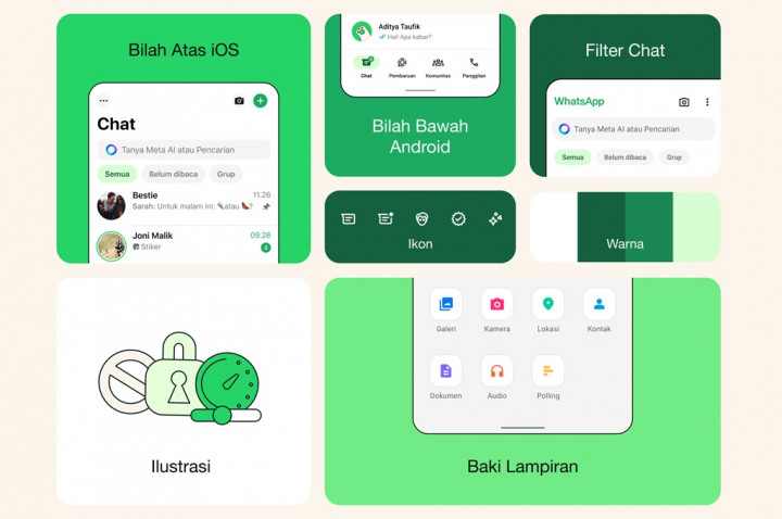 Pembaruan di WhatsApp Buat Tampilan Lebih Segar dan Sederhana