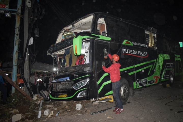 Sopir Bus Kecelakaan di Ciater Subang Ditetapkan Sebagai Tersangka