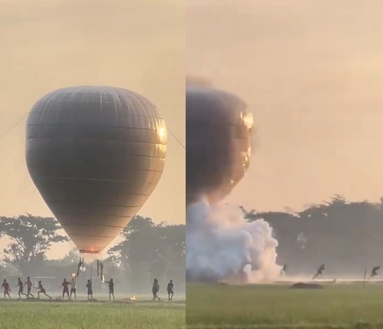 Geger! Balon Udara Berisi Petasan Meledak di Ponorogo, Ini Kata Polisi