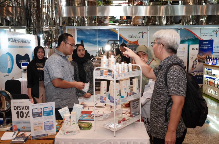 Terdapat 15 tenant yang berpartisipasi pada acara Pekan Kesehatan Kemenparekraf/Baparekraf.  Dok. Kemenparekraf