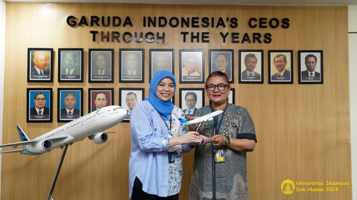 UI Jajaki Kerja Sama Magang dengan Corporate Communication Garuda Indonesia