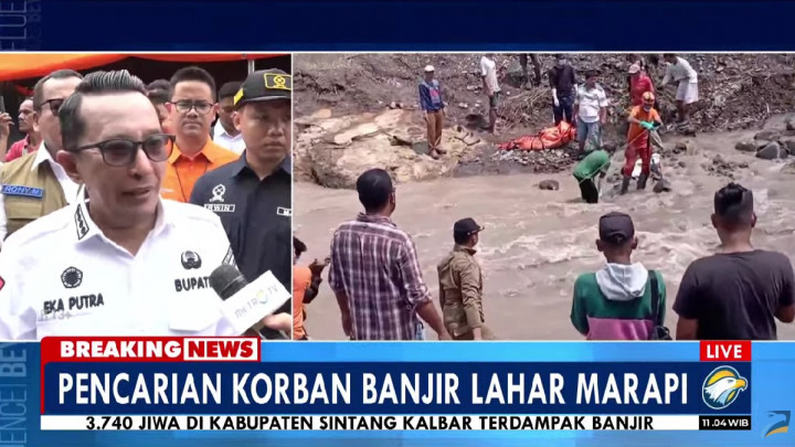 Korban Meninggal Banjir Bandang di Tanah Datar Bertambah Jadi 24 Orang, 19 hilang