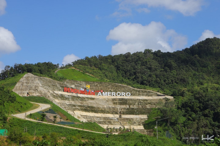 Hutama Karya Penuhi Janjinya Rampungkan Bendungan Ameroro Tepat Waktu