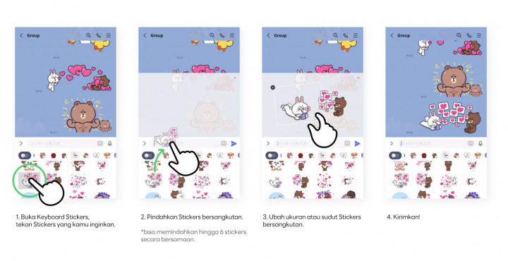 Pengguna Line Indonesia Bisa Pakai Fitur Merangkai Stiker