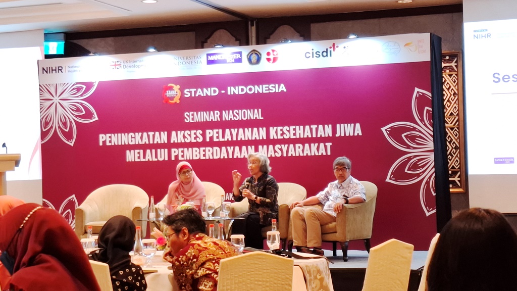 Konferensi Pers Kolaborasi dari Fakultas Ilmu Keperawatan Universitas Indonesia dengan The University of Manchester, Badan Riset Nasional Indonesia (BRIN), Universitas Brawijaya, serta empat organisasi yang berfokus pada kesehatan mental. Dok. Aulia/Medco